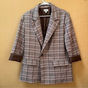 Women's Plaid Blazer Jacket